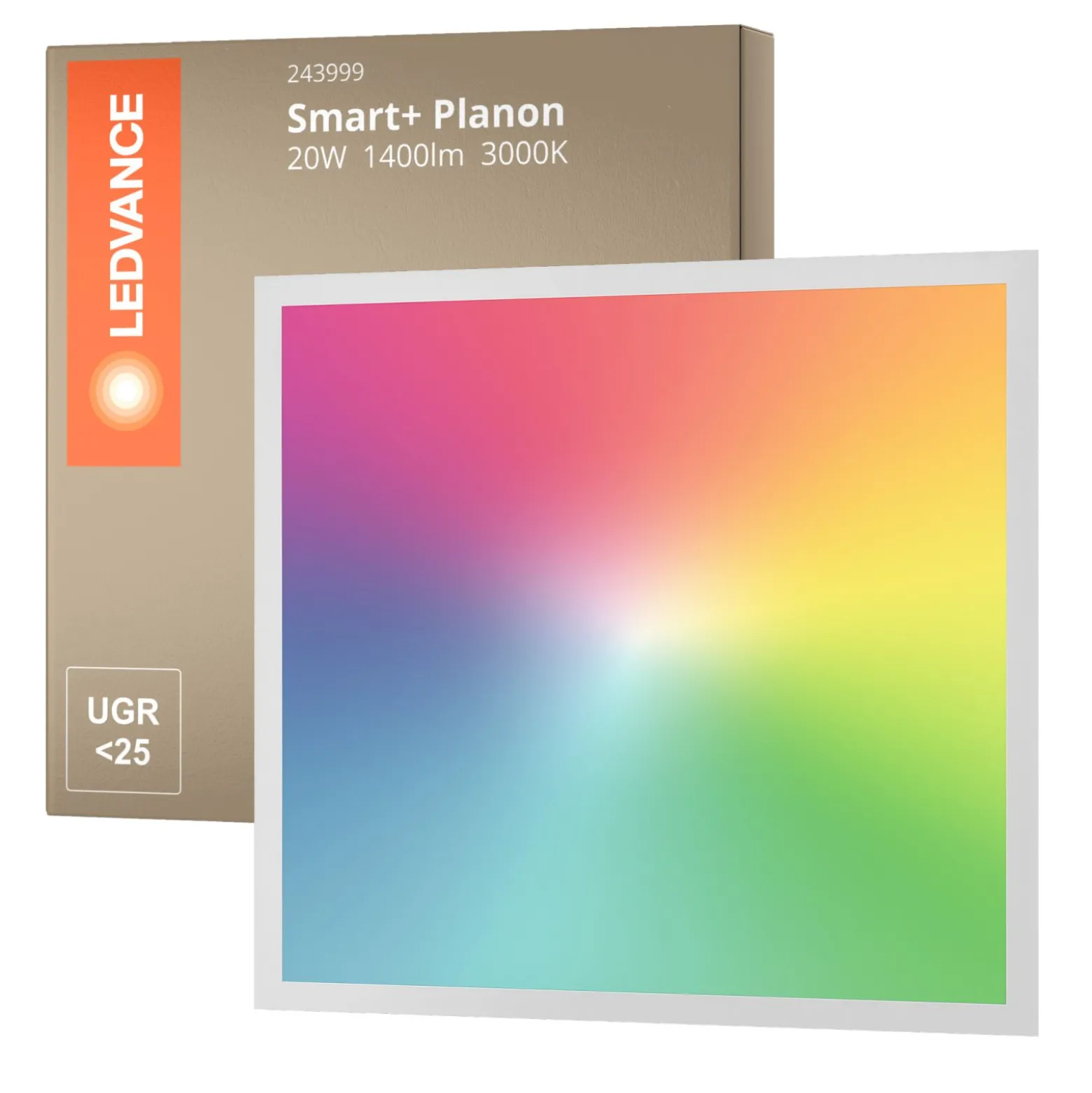 Ledvance LED Panel Smart+ Planon Plus 20W 1400lm - 830 Varm Vit + RGB | 30x30cm - UGR <25 - Wifi Dimbar