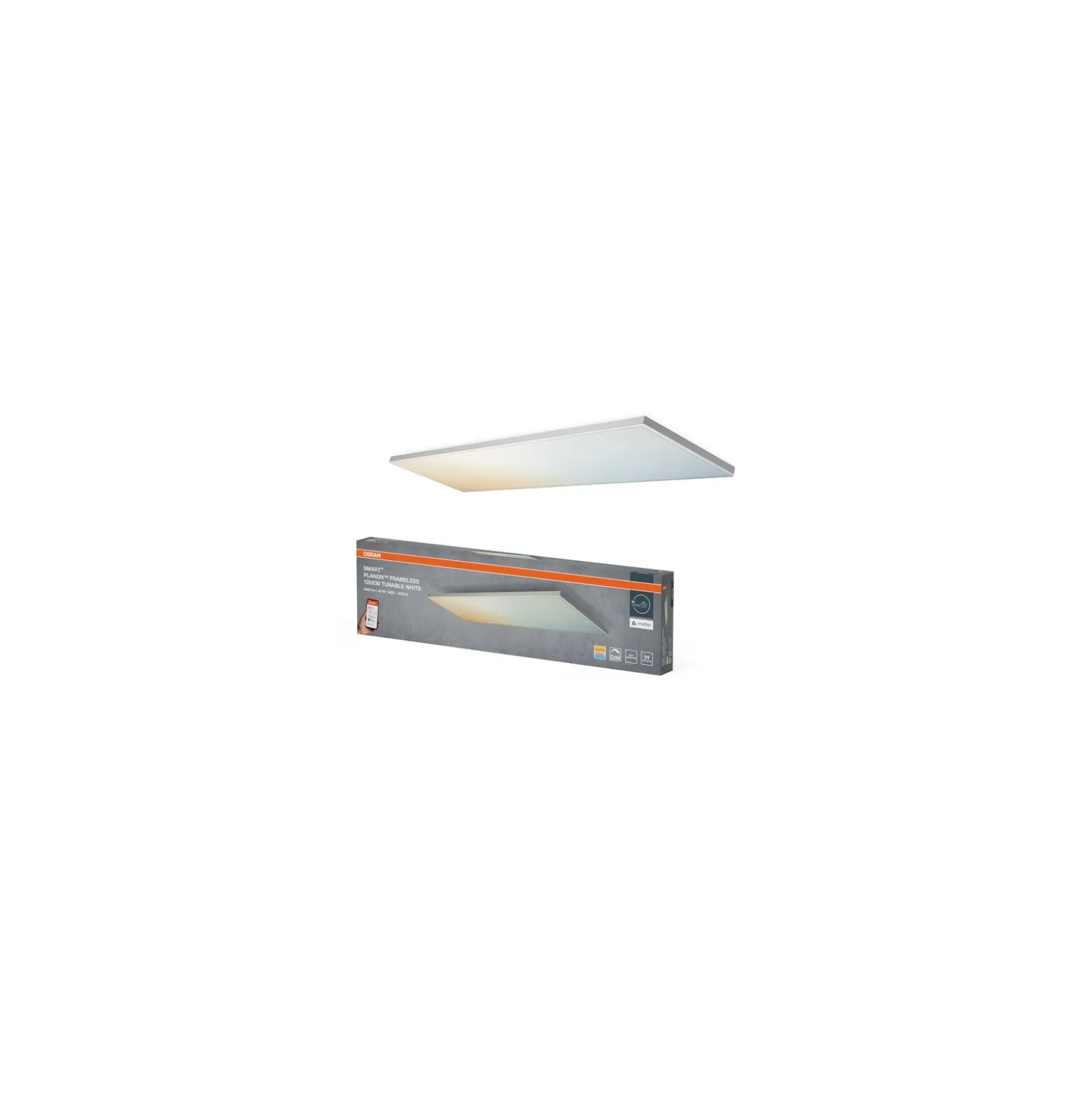 Ledvance LED Panel Smart+ Planon Trimlös 40W 3400lm - 827-865 Justerbar Vit | 120x30cm - UGR <25 - Wifi Dimbar