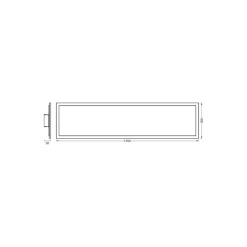 Ledvance LED Panel Smart+ Planon Sun@home Vit 35W 3250lm - 922-950 Justerbar Vit | 120x30cm - UGR <25 - Wifi Dimbar