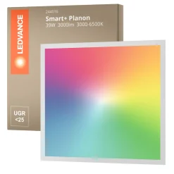 Ledvance LED Panel Smart+ Planon Plus Backlight 39W 3000lm - 830-865 Justerbar Vit + RGB | 60x60cm - UGR <25 - Wifi Dimbar - Fjärrkontroll