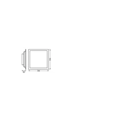 Ledvance LED Panel Smart+ Wifi Vit 14W 1100lm - 827-865 Justerbar Vit | RGBW