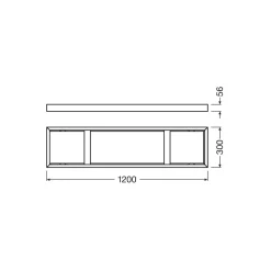 Ledvance LED Panel Surface Mounted Kit 30x120cm