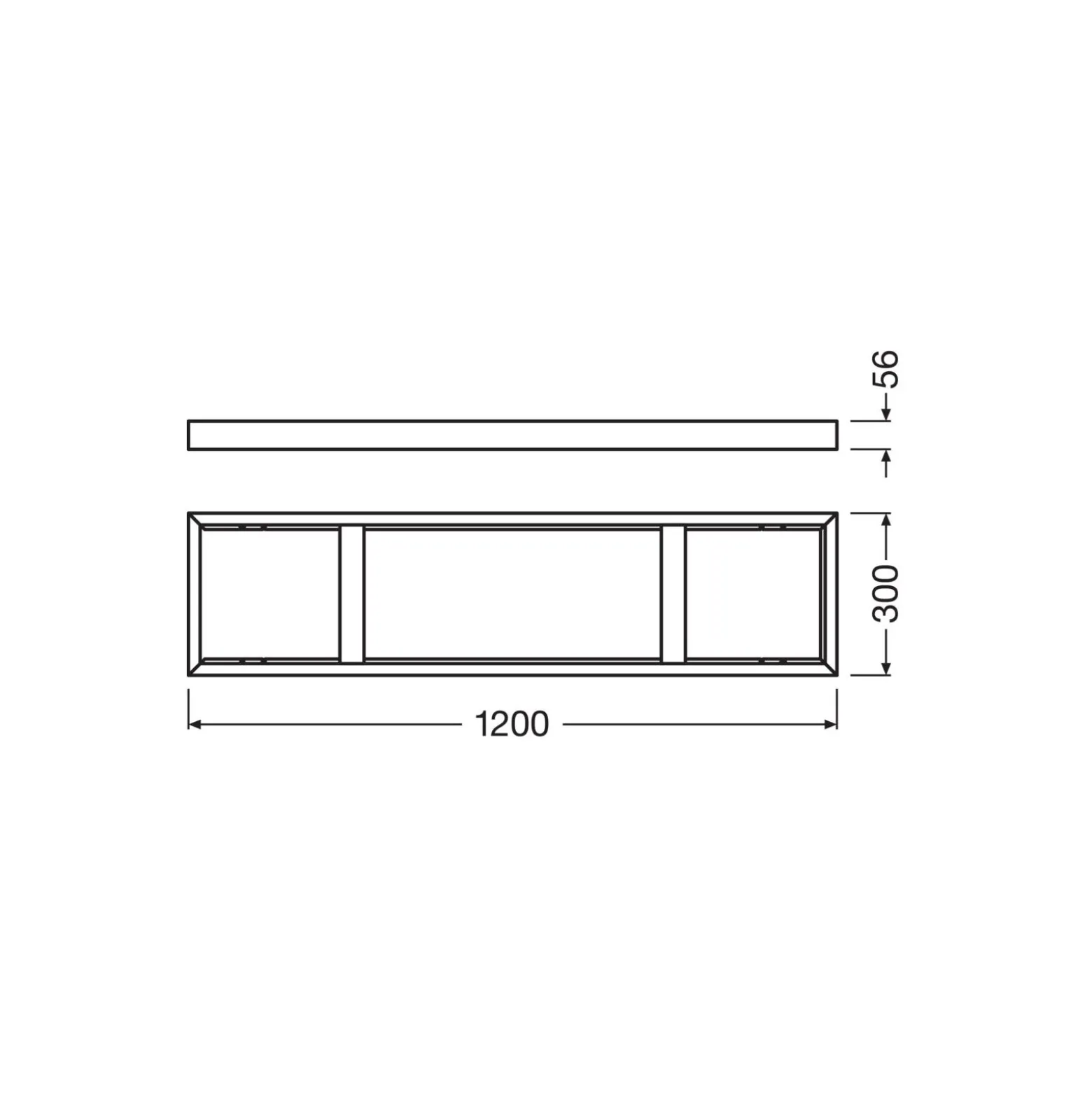 Ledvance LED Panel Surface Mounted Kit 30x120cm