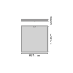 Ledvance LED Panel Surface 32W 4160lm - 930-940 CCT | 60x60cm - UGR <23 - Bästa Färgåtergivning - Rörelse- och Ljussensor