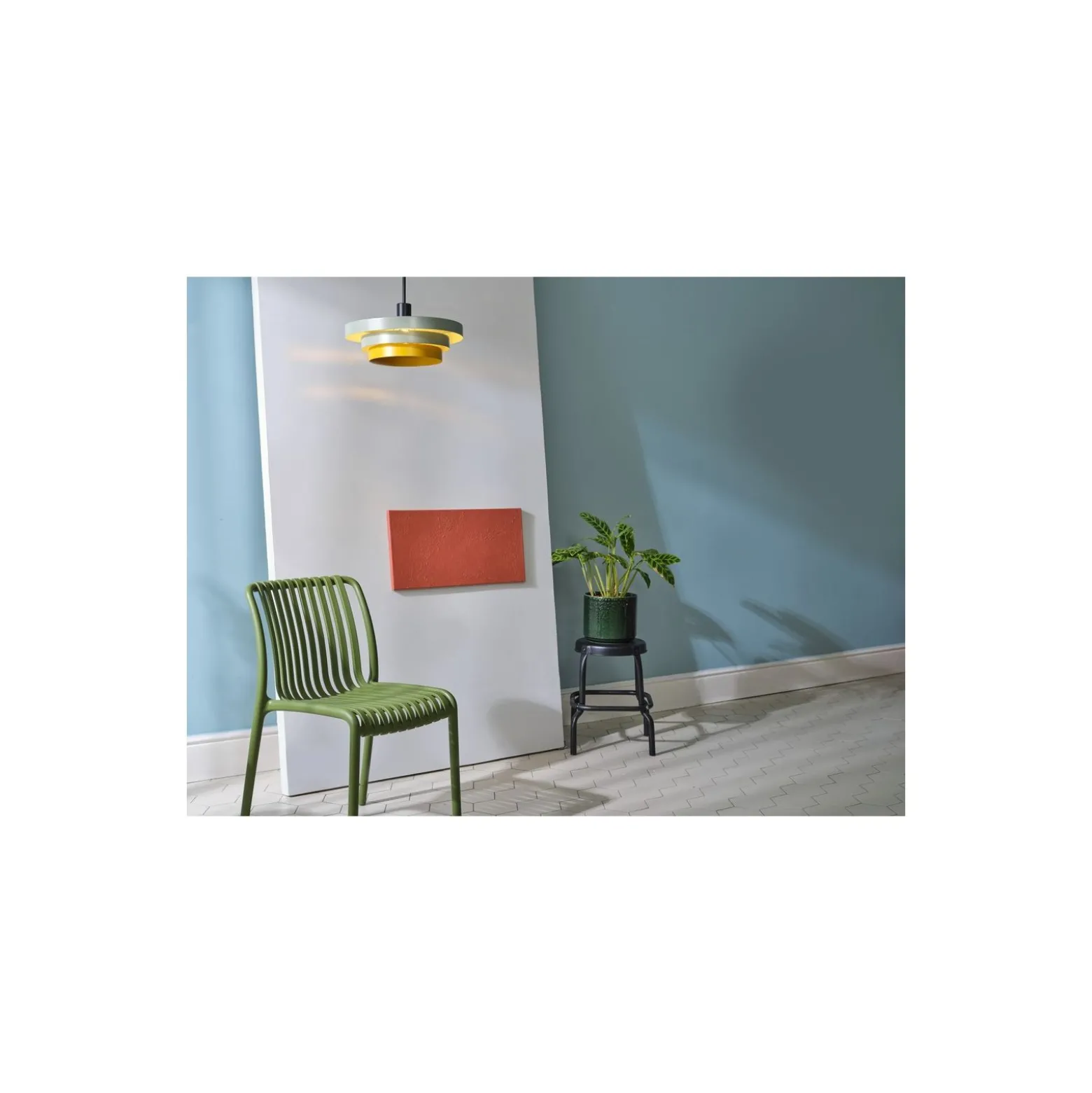 Ledvance LED Pendellampa Decor Layers Pendellampa Stål Grön | Passande för 1x E27