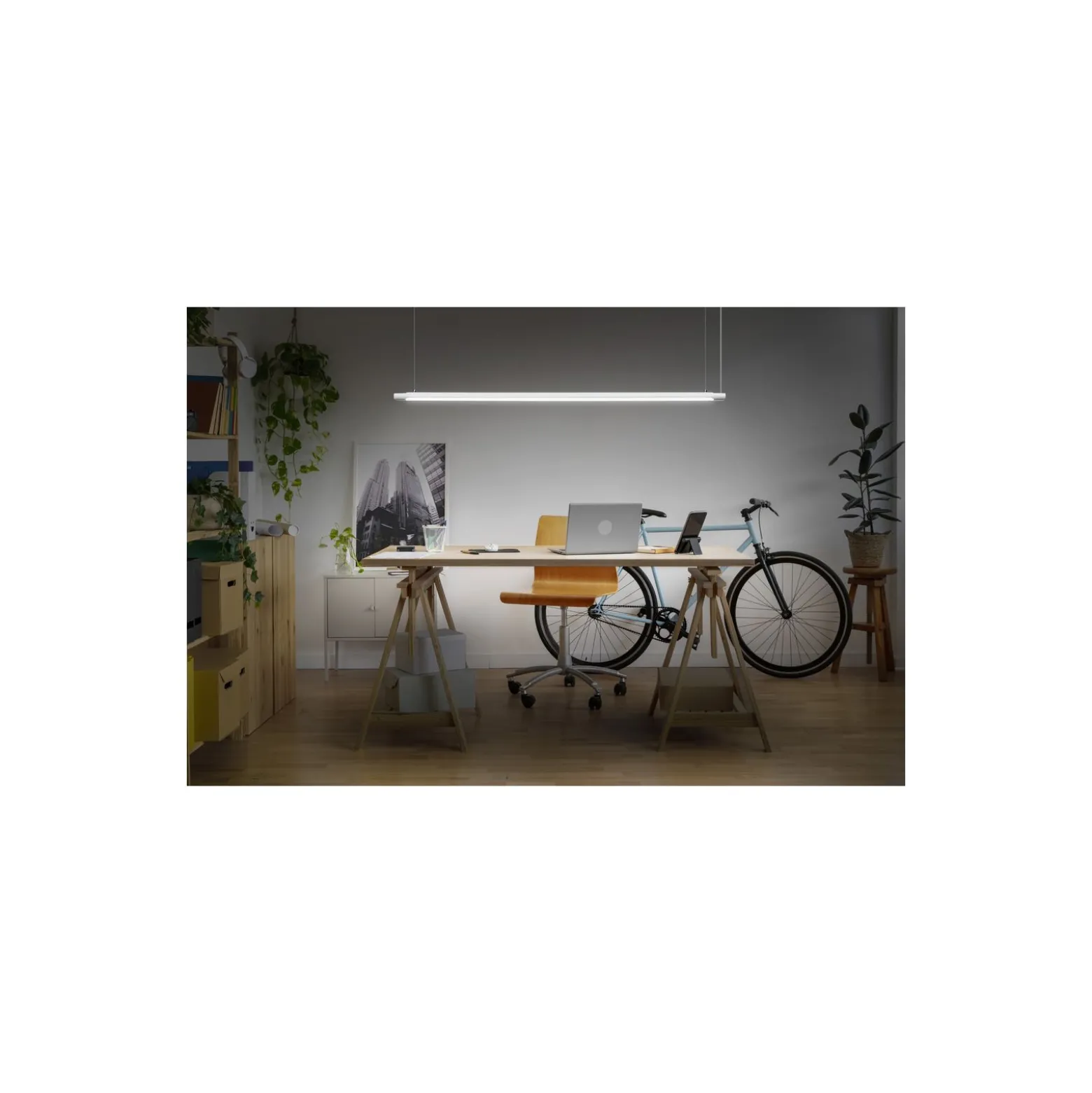 Ledvance LED Pendellampa Office Line Slab Vit 40W 4400lm - 840 Kallvit | Dimbar