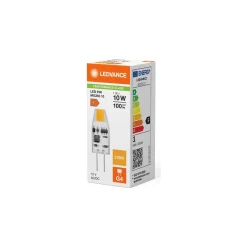 Ledvance LED Pin Micro 12V G4 Klar 1W 100lm - 827 Extra Varm Vit | Ersättare 10W