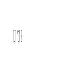Ledvance LED Pollare Trunk Trä 7W 180lm - 830 Varm Vit | 50cm - IP44 - RGBW