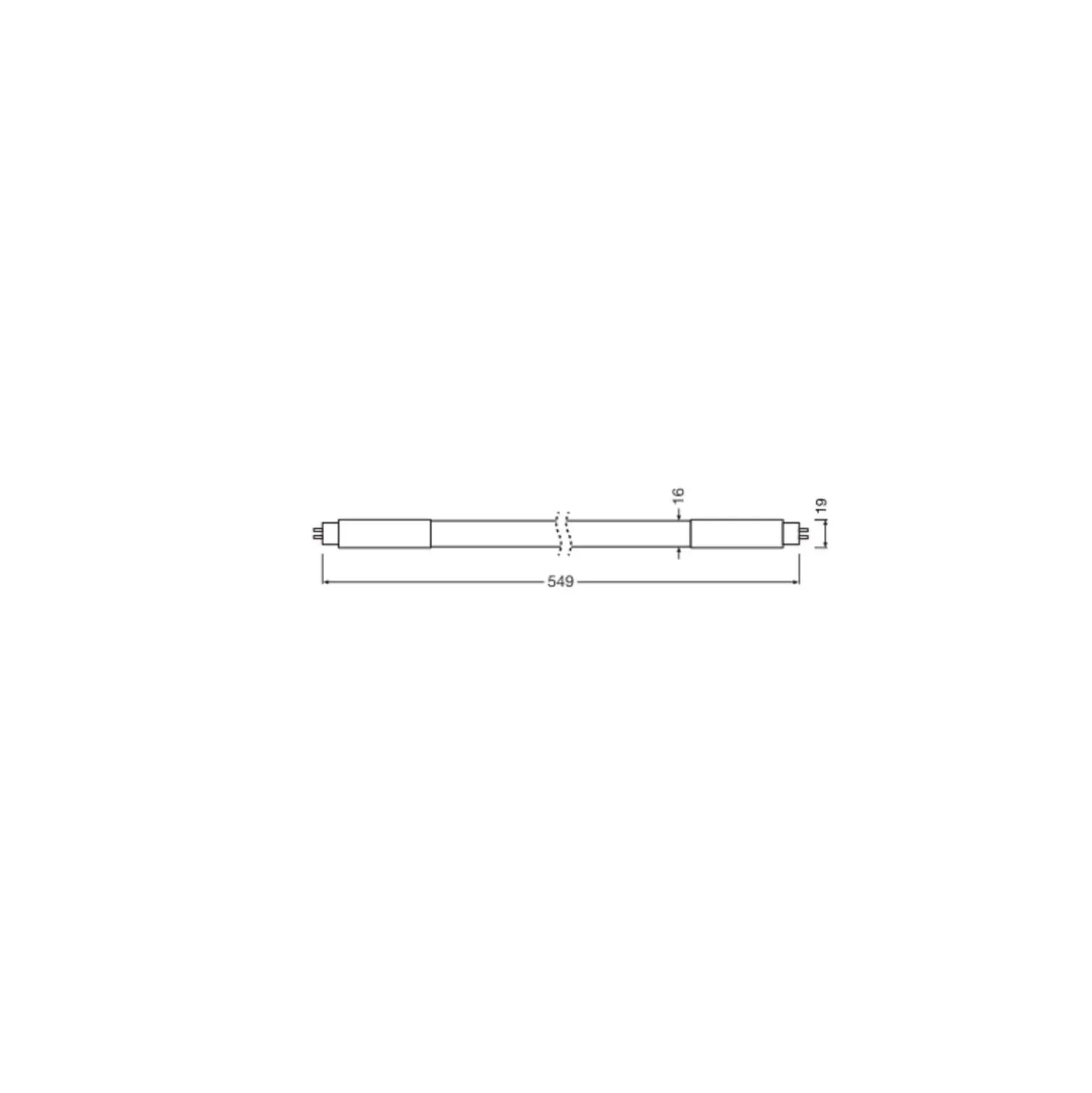 Ledvance LED Rör T5 AC Mains P Mains (AC) High Output 11W 1700lm - 865 Dagsljus | 55cm - Ersättare 24W