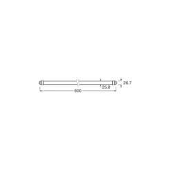 Ledvance LED Rör T8 Connected (EM/Mains) Output 6.8W 1100lm - 865 Dagsljus | 60cm - Zigbee Dimbar - Ersättare 18W