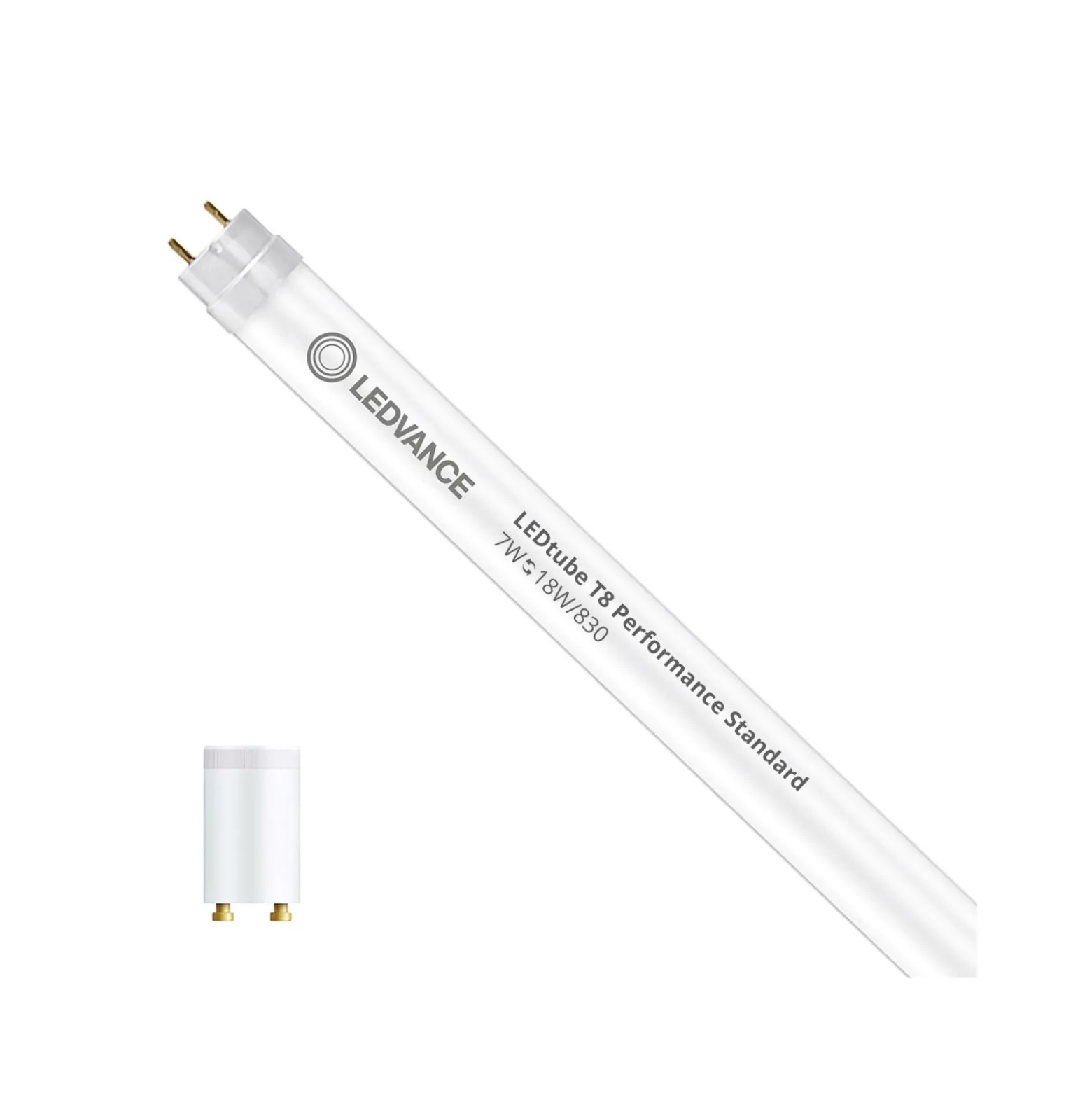 Ledvance LED Rör T8 Performance (EM/Mains) Standard Output 7W 990lm - 830 Varm Vit | 60cm - Ersättare 18W