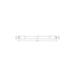 Ledvance LED Rör T8 Performance (HF) High Output 7.5W 1000lm - 830 Varm Vit | 60cm - Ersättare 18W