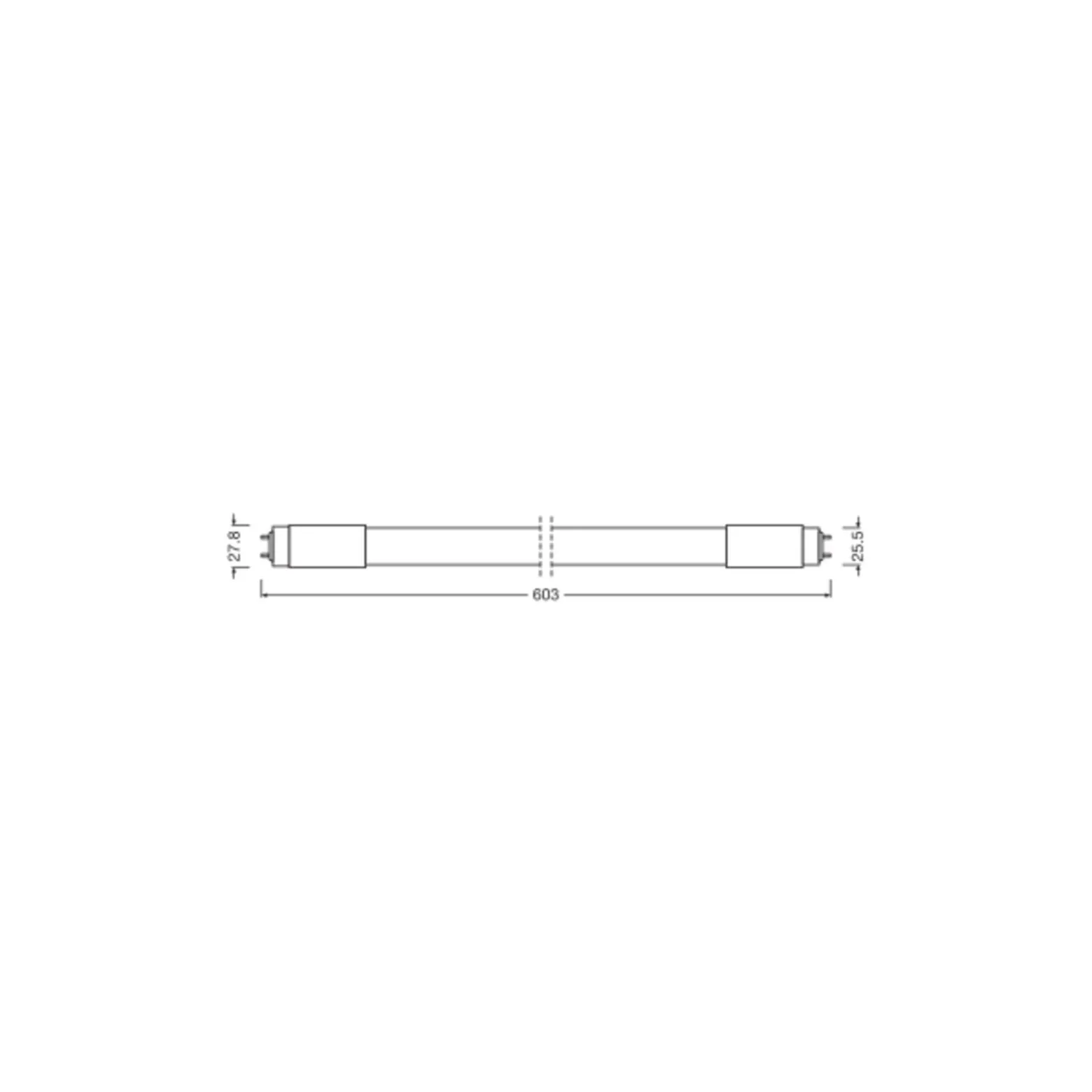 Ledvance LED Rör T8 Performance (HF) High Output 7.5W 1100lm - 840 Kallvit | 60cm - Ersättare 18W