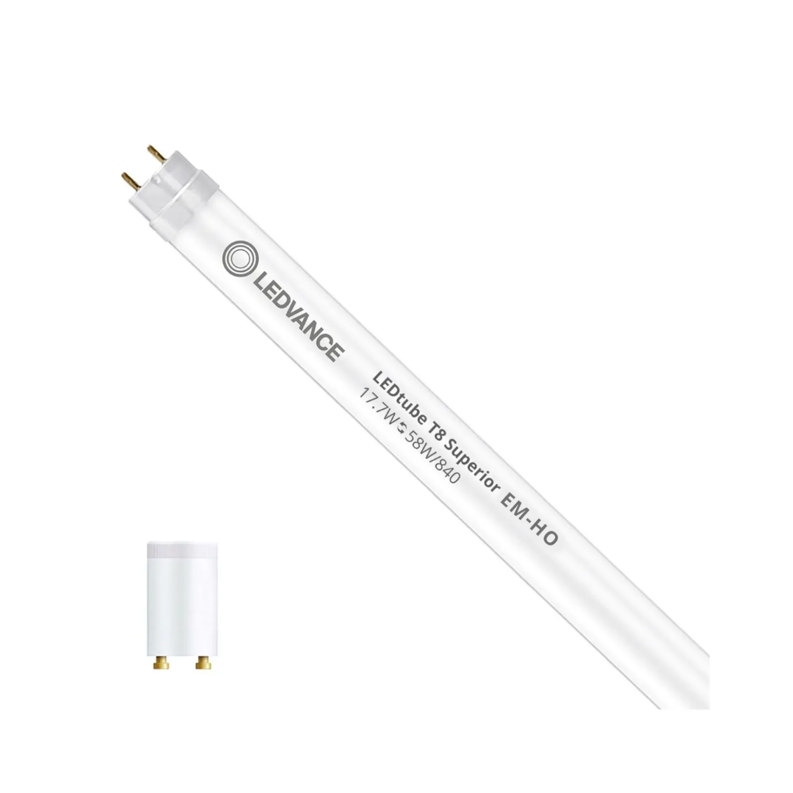 Ledvance LED Rör T8 Superior (EM/Mains) High Output 17.7W 3100lm - 840 Kallvit | 150cm - Ersättare 58W