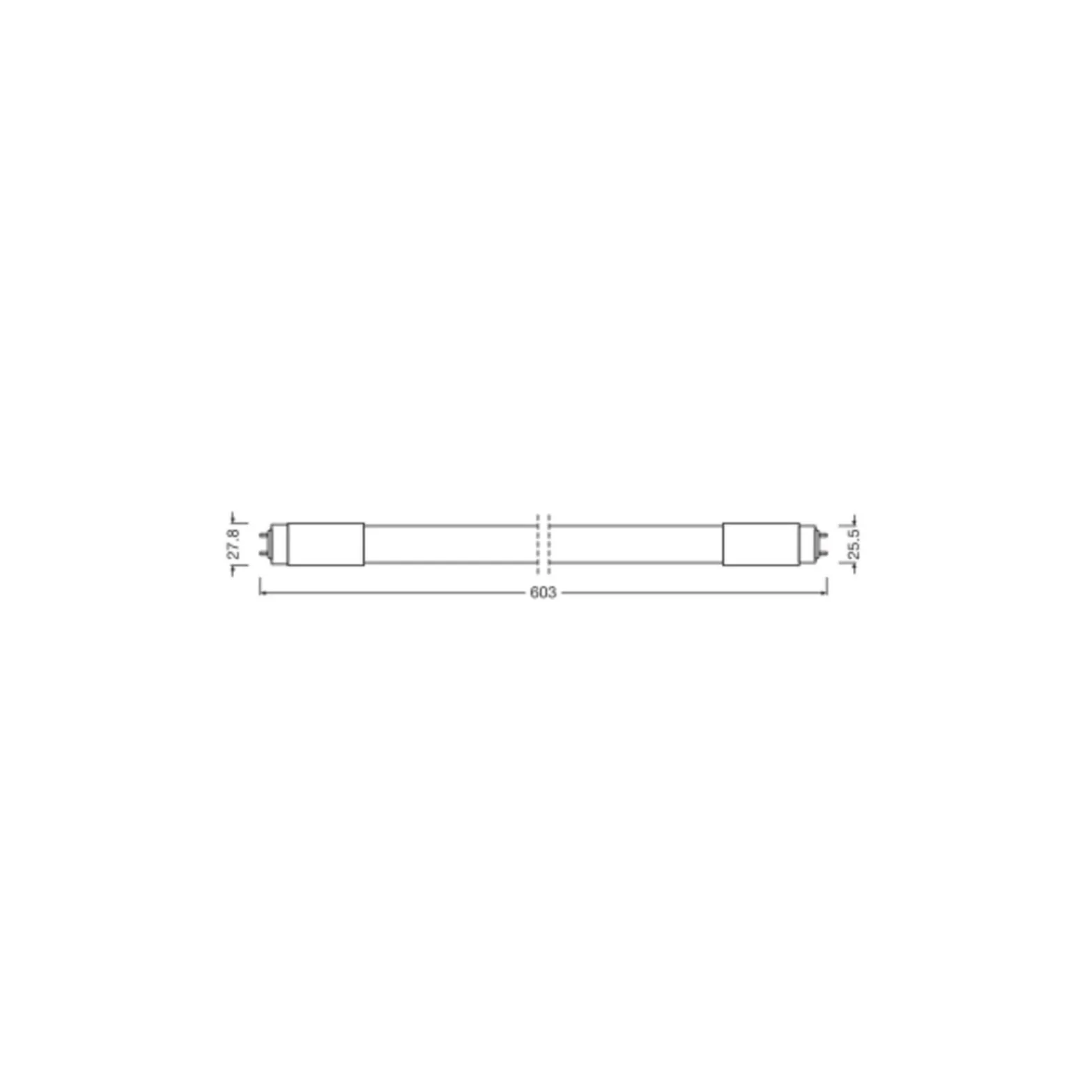 Ledvance LED Rör T8 (UN) Ultra Output 7.5W 1100lm - 840 Kallvit | 60cm - Ersättare 18W