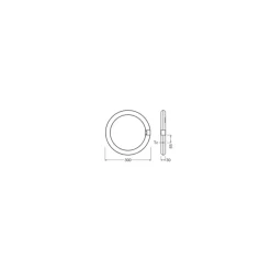Ledvance LED Rör T9 Value Cirkulär (EM/Mains) 18.3W 2200lm - 865 Dagsljus | Ersättare 32W