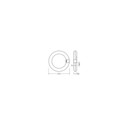 Ledvance LED Rör T9 Value Cirkulär (EM/Mains) 11W 1320lm - 840 Kallvit | Ersättare 22W