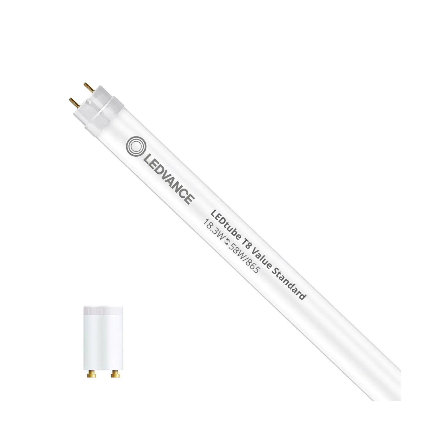 Ledvance LED Rör T8 Value (EM/Mains) Standard Output 18.3W 2200lm - 865 Dagsljus | 150cm - Ersättare 58W