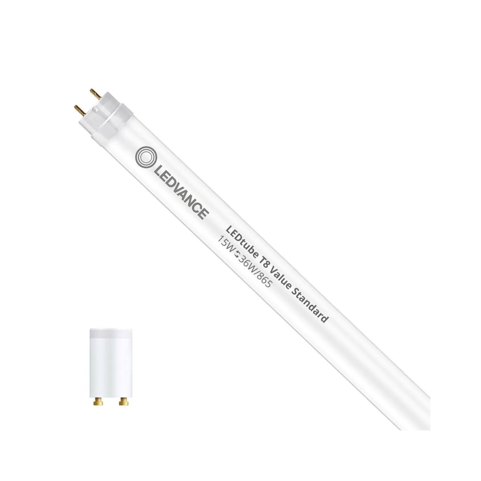 Ledvance LED Rör T8 Value (EM/Mains) Standard Output 15W 1800lm - 865 Dagsljus | 120cm - Ersättare 36W