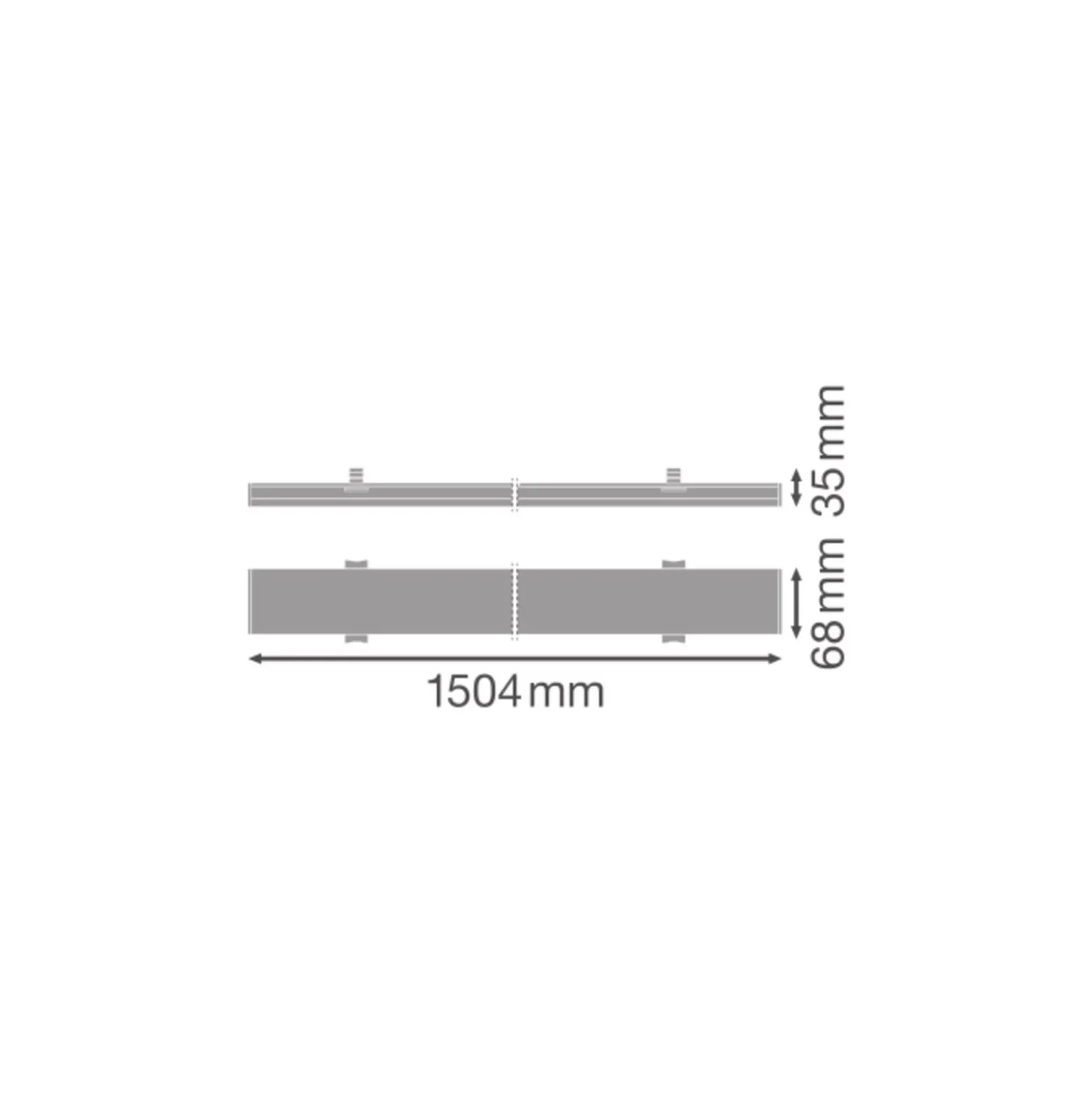 Ledvance LED Skensystem Trusys Universal Aluminium Vit 50W 8150lm 180D - 840 Kallvit | Dali Dimbar