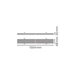 Ledvance LED Skensystem Trusys Universal Aluminium Vit 75W 12220lm 180D - 840 Kallvit | Dali Dimbar