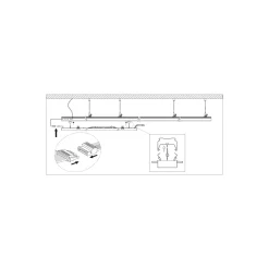 Ledvance LED Skensystem Trusys Universal Vit 75W 12750lm - 840 Kallvit | Dali Dimbar - Ersättare 2x58W