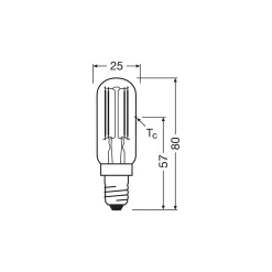 Ledvance LED Speciell E14 Filament Klar 5.9W 806lm - 827 Extra Varm Vit | Ersättare 60W
