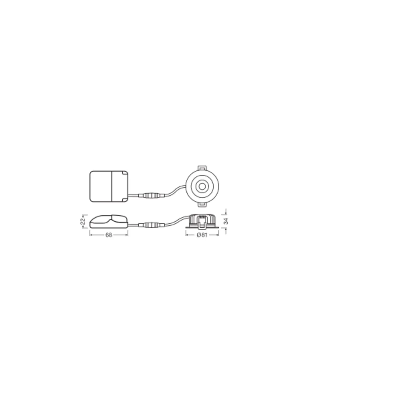 Ledvance LED Spot Air Fix Aluminium Vit 6W 570lm 36D - 940 Kallvit | Utskärning 68mm - IP65 - Bästa färgåtergivning - Dimbar