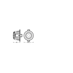 Ledvance LED Spot Combo Adjust Aluminium Vit 6W 540lm 60D - 940 Kallvit | 82mm - Utskärning 68mm - IP65 - Bästa Färgåtergivning - Dali Dimbar