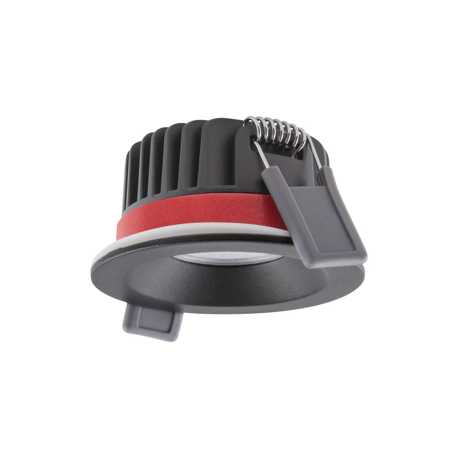 Ledvance LED Spot Fire Rated Aluminium Svart 8W 640lm 36D - 927 Extra Varm Vit | Utskärning 68mm - IP65 - Bästa färgåtergivning - Dimbar