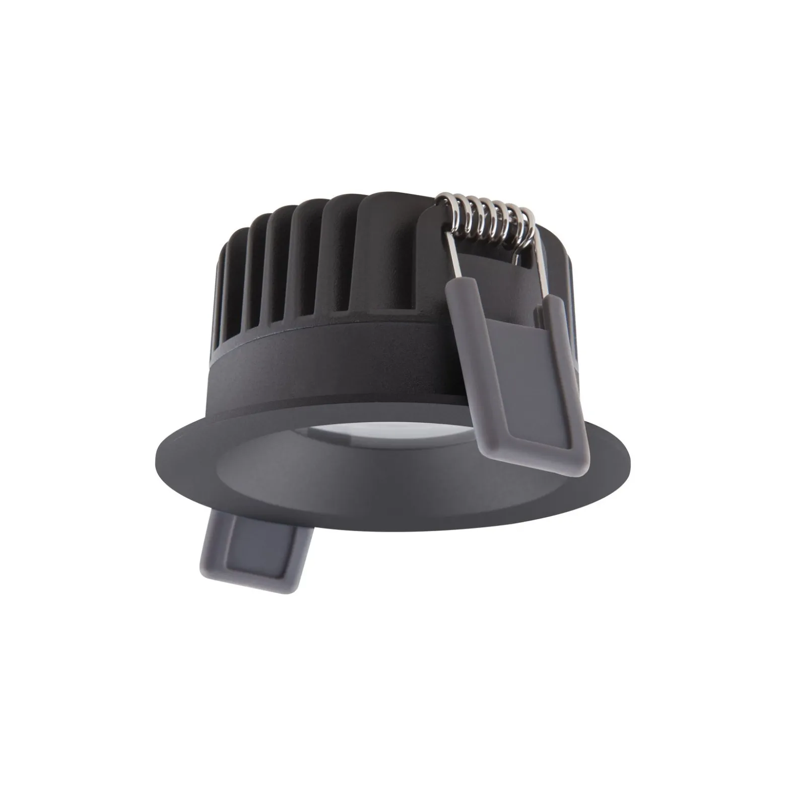 Ledvance LED Spot Fix Aluminium Svart 8W 640lm 36D - 927 Extra Varm Vit | Utskärning 68mm - IP44 - Bästa färgåtergivning - Dimbar