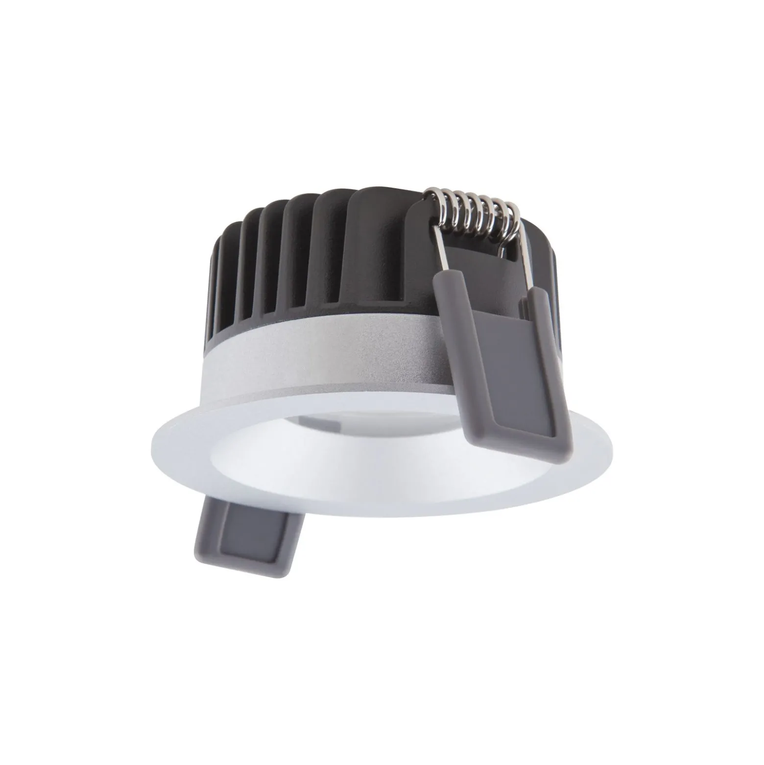 Ledvance LED Spot Fix Aluminium Silver 8W 680lm 36D - 930 Varm Vit | Utskärning 68mm - IP44 - Bästa färgåtergivning - Dimbar