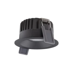 Ledvance LED Spot Fix Aluminium Svart 8W 680lm 36D - 930 Varm Vit | Utskärning 68mm - IP44 - Bästa färgåtergivning - Dimbar