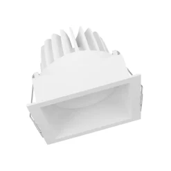 Ledvance LED Spot Fyrkant Mörklight Lutningsbar Vit 8W 650lm 36D - 830 Varm Vit | Utskärning 83mm