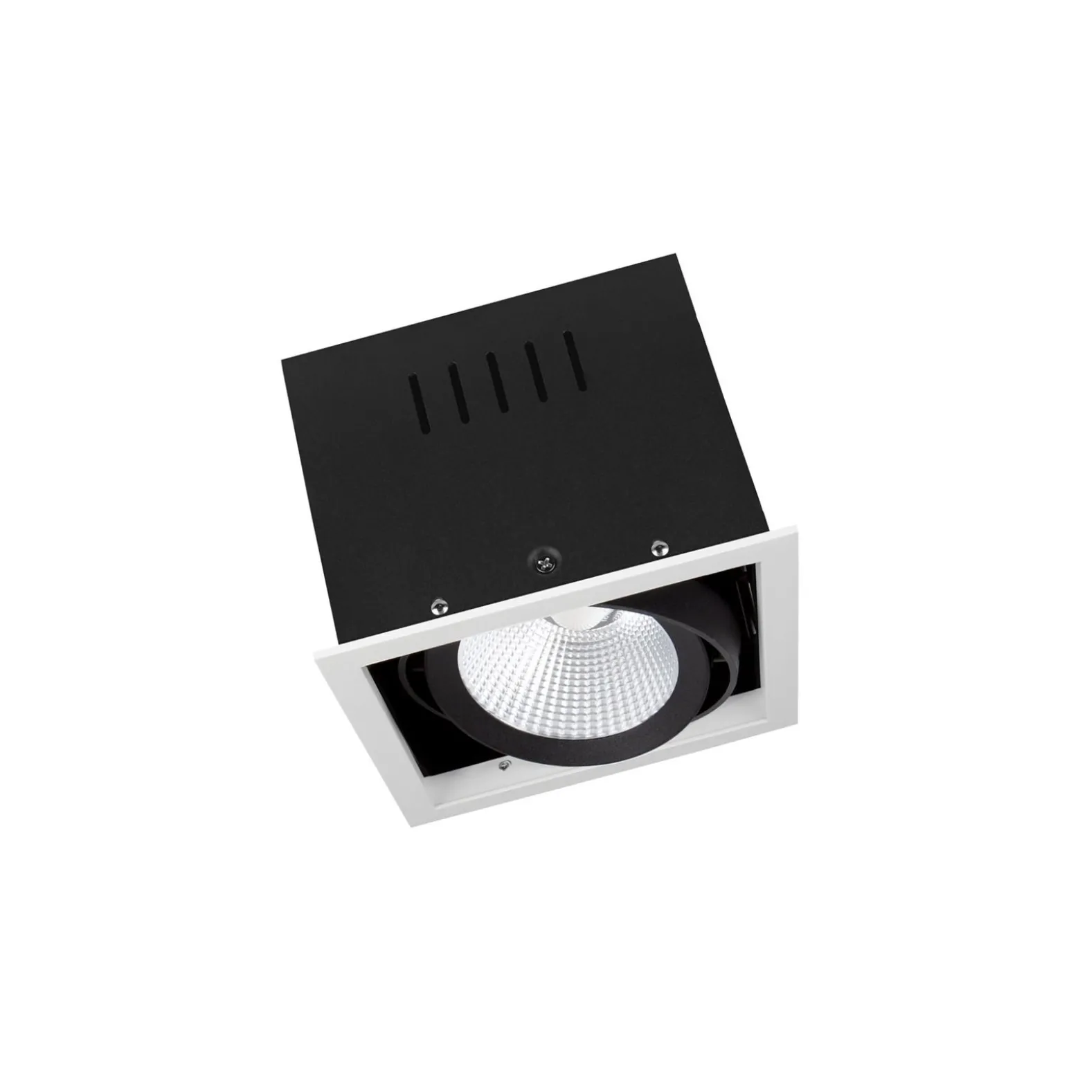 Ledvance LED Spot Fyrkant Multi Lutningsbar Svart-Vit 30W 2700lm 38D - 840 Kallvit | Utskärning 164mm
