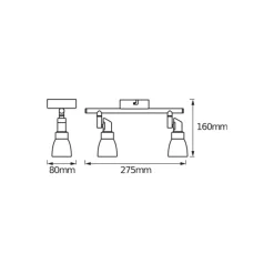 Ledvance LED Spot G9 Aluminium 2x 4W - 827 Extra Varm Vit