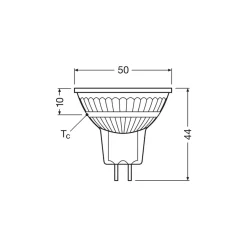 Ledvance LED Spot GU5.3 MR16 2.2W 230lm 36D - 927 Extra Varm Vit | Bästa Färgåtergivning - Dimbar - Ersättare 20W