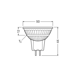 Ledvance LED Spot GU5.3 MR16 3.4W 345lm 36D - 827 Extra Varm Vit | Ersättare 35W