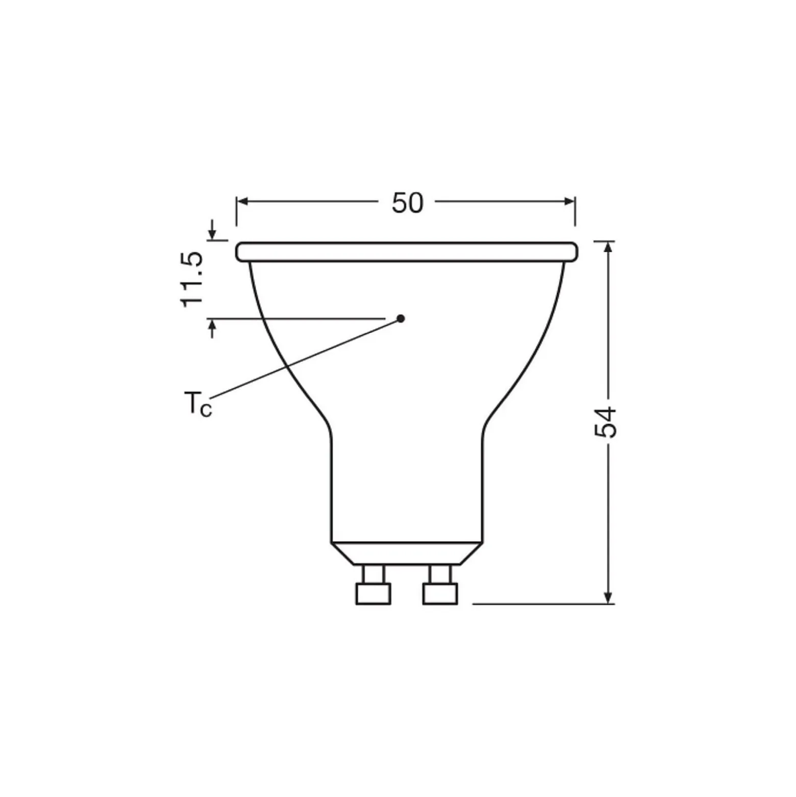 Ledvance LED Spot GU10 PAR16 5.6W 620lm 120D - 840 Kallvit | Ersättare 50W