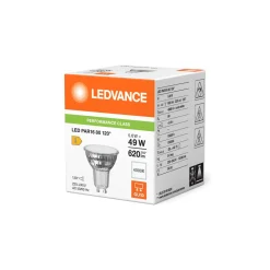 Ledvance LED Spot GU10 PAR16 5.6W 620lm 120D - 840 Kallvit | Ersättare 50W