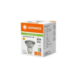 Ledvance LED Spot GU10 PAR16 6.1W 575lm 60D - 940 Kallvit | Bästa Färgåtergivning - Dimbar - Ersättare 80W