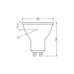 Ledvance LED Spot GU10 PAR16 5.6W 620lm 120D - 830 Varm Vit | Ersättare 80W