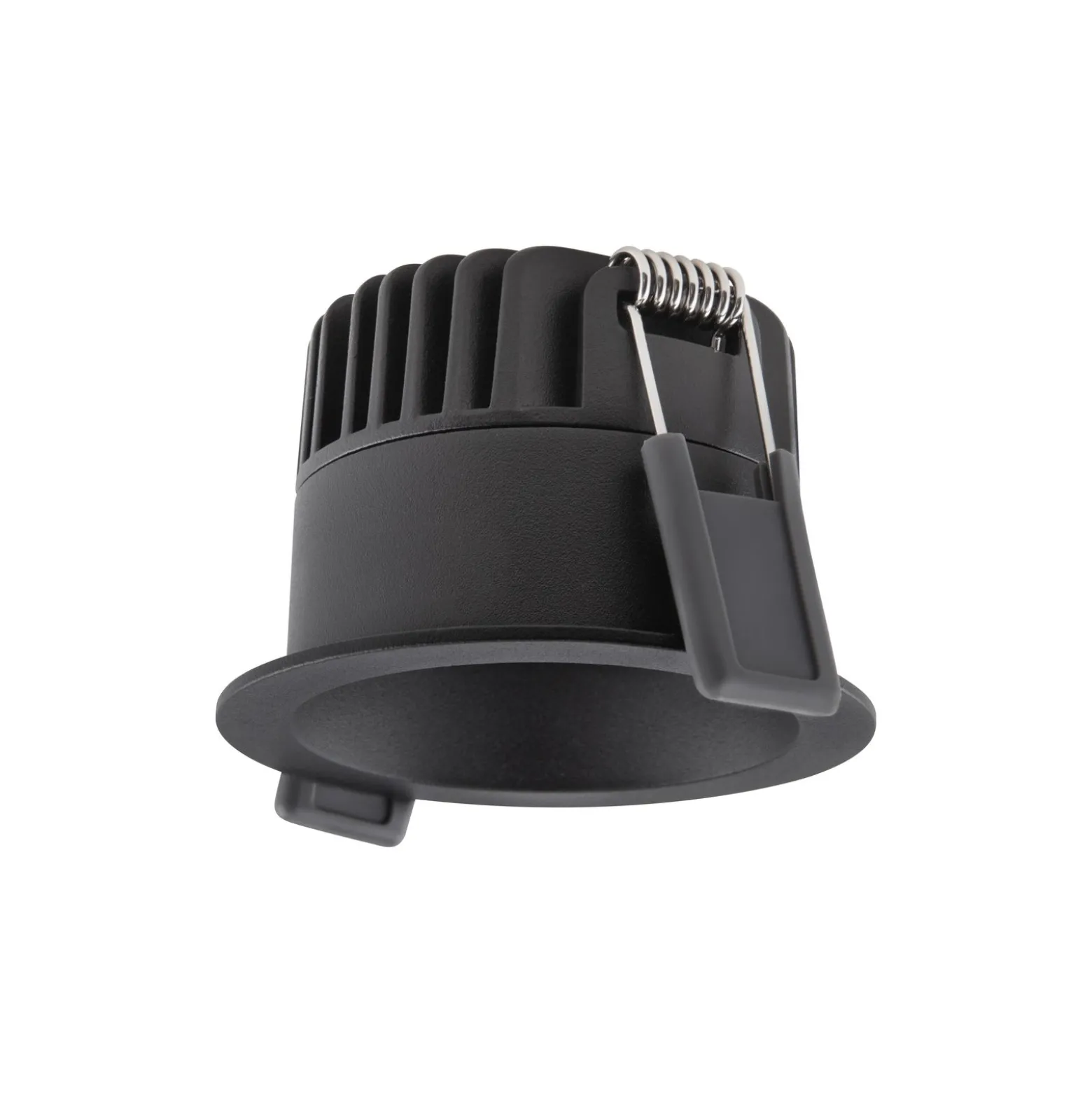Ledvance LED Spot Mörklight Aluminium Svart 8W 680lm 36D - 930 Varm Vit | Utskärning 68mm - IP44 - Bästa färgåtergivning - Dimbar