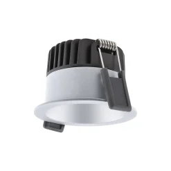 Ledvance LED Spot Mörklight Aluminium Silver 8W 680lm 36D - 930 Varm Vit | Utskärning 68mm - IP44 - Bästa färgåtergivning - Dimbar