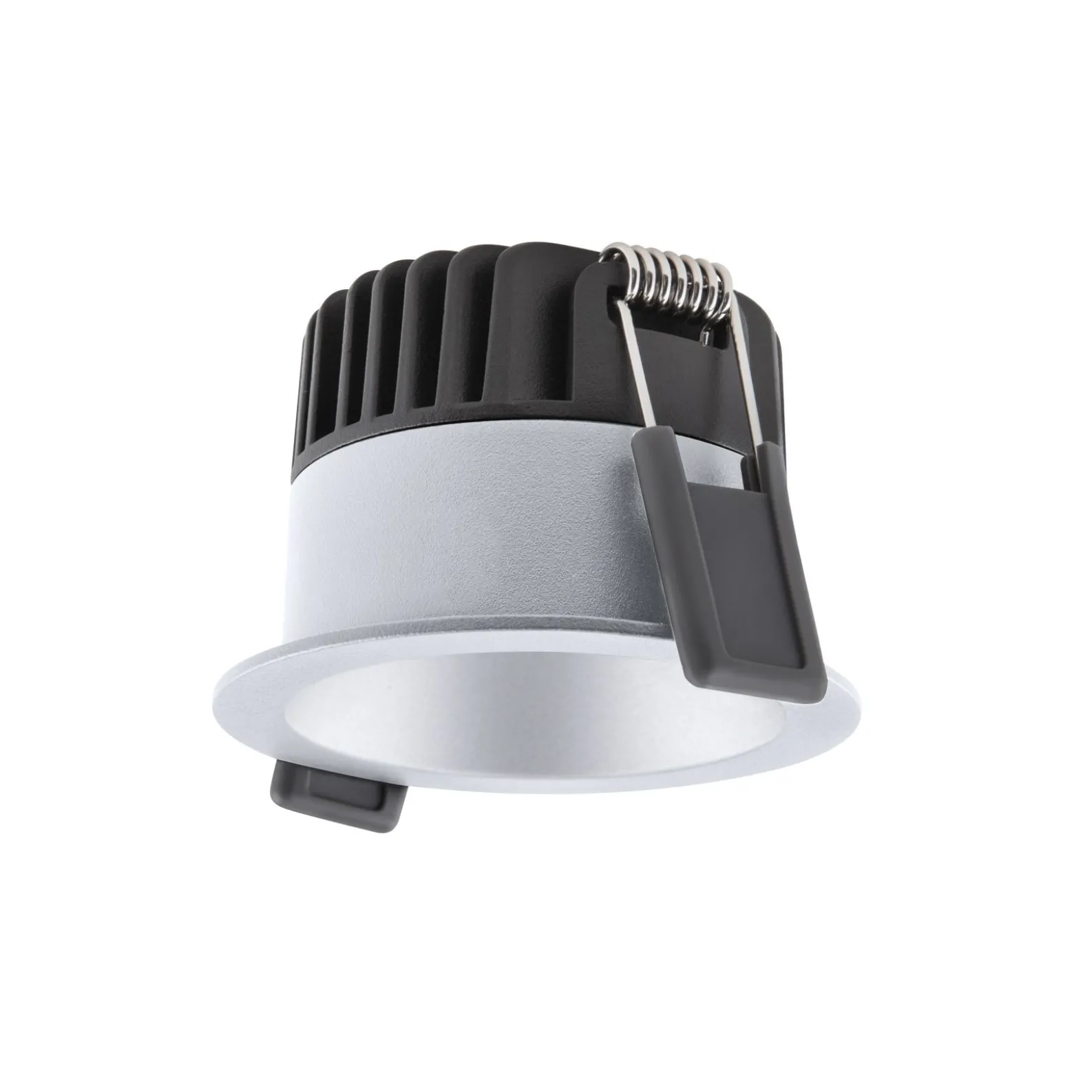 Ledvance LED Spot Mörklight Aluminium Silver 8W 680lm 36D - 930 Varm Vit | Utskärning 68mm - IP44 - Bästa färgåtergivning - Dimbar