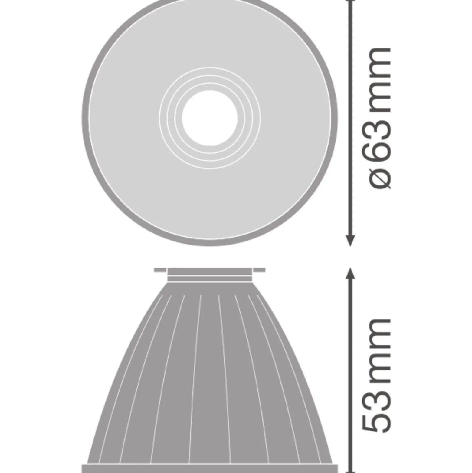 Ledvance LED Spårbelysning Spot Reflektor 75D Silver Spot