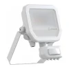 Ledvance LED Strålkastare Aluminium Vit 8W 1200lm 100D - 840 Kallvit | IP65 - Rörelse- Och Ljussensor - Symmetrisk