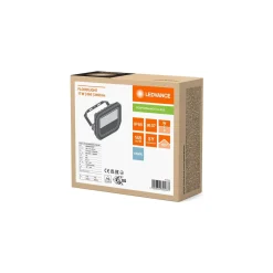Ledvance LED Strålkastare Aluminium Vit 17W 2400lm 100D - 865 Dagsljus | IP66 - Symmetrisk
