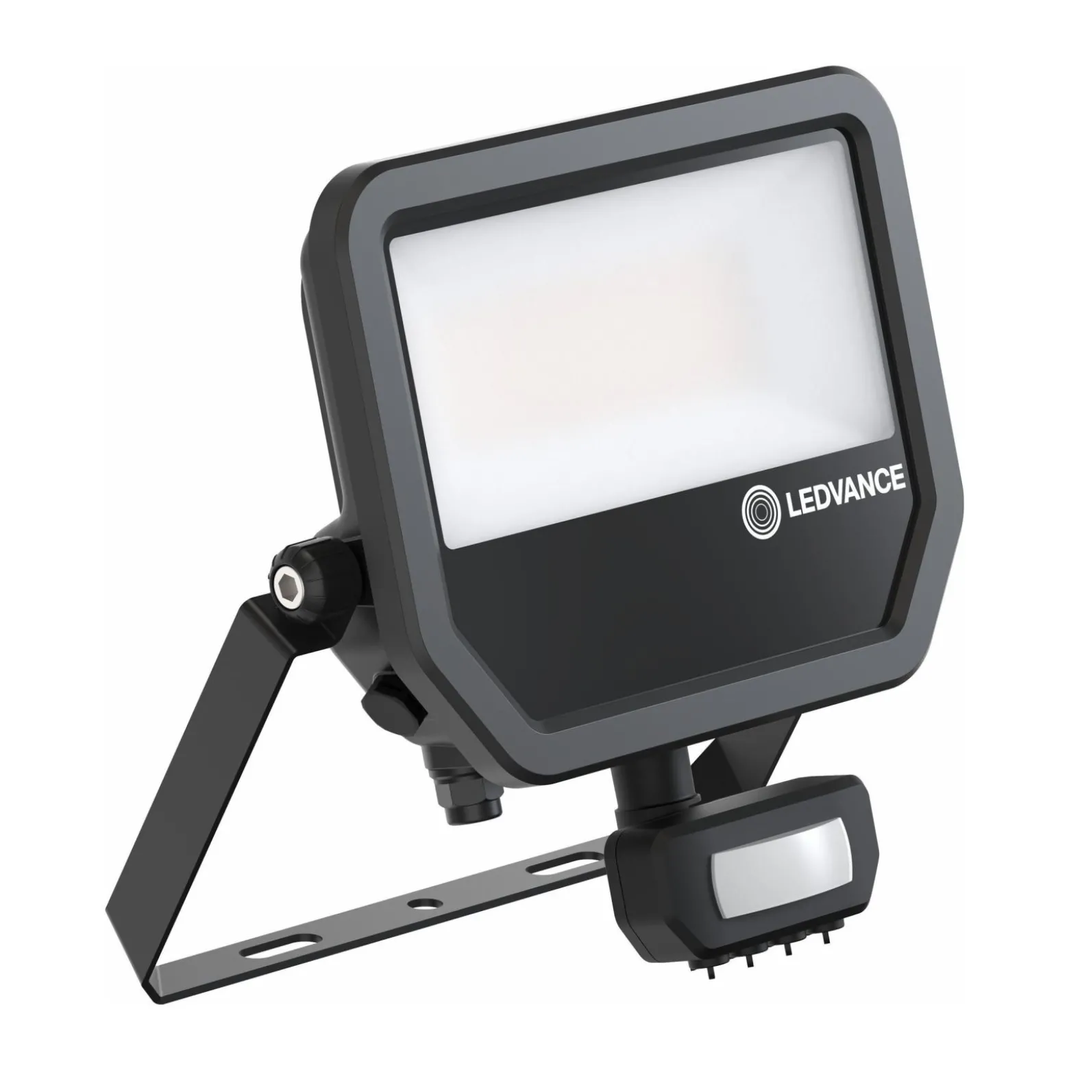 Ledvance LED Strålkastare Aluminium Svart 41W 6000lm 100D - 840 Kallvit | IP65 - Rörelse- Och Ljussensor - Symmetrisk