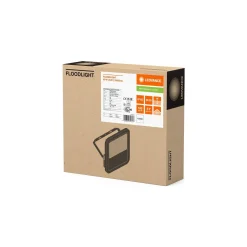 Ledvance LED Strålkastare Aluminium Svart 69W 10000lm 100D - 840 Kallvit | IP66 - Symmetrisk